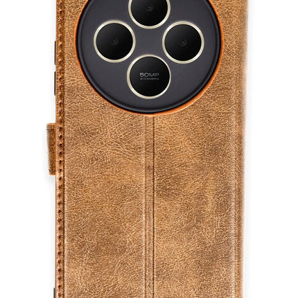 Xiaomi Redmi 14C Trend S Plus Kapaklı Kılıf - Taba