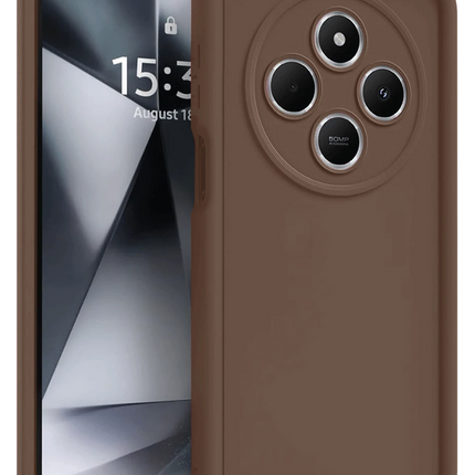 Xiaomi Redmi 14C Viera Silikon Kılıf - Kahverengi