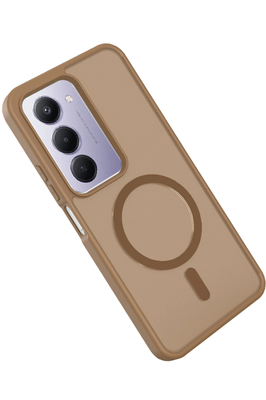 Xiaomi Redmi 15 4G Jota Magsafe Kapak Kılıf - Çöl Titanyum 4