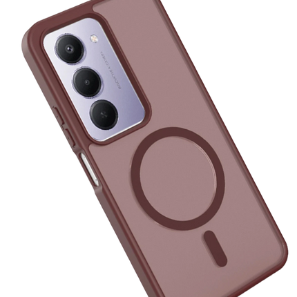 Xiaomi Redmi 15 4G Jota Magsafe Kapak Kılıf - Bordo 4
