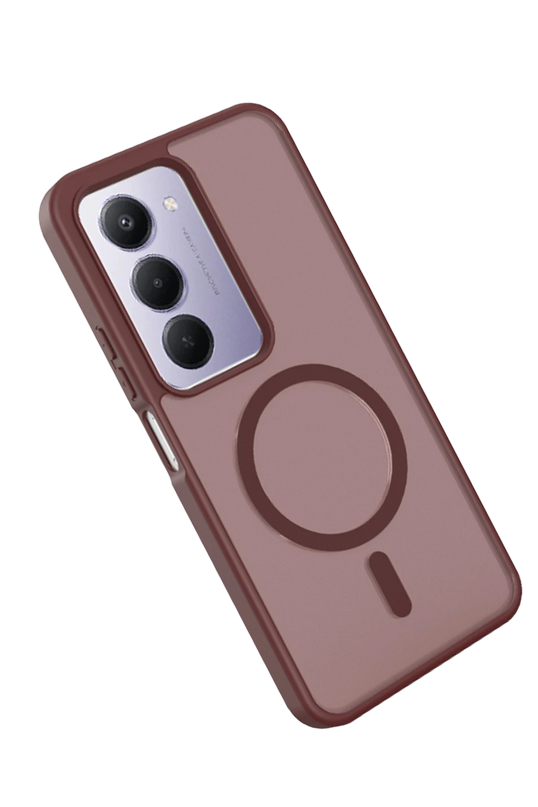 Xiaomi Redmi 15 4G Jota Magsafe Kapak Kılıf - Bordo 4