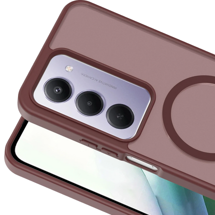 Xiaomi Redmi 15 4G Jota Magsafe Kapak Kılıf - Bordo 2