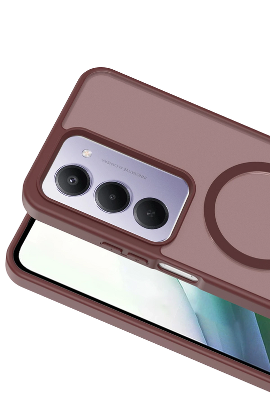 Xiaomi Redmi 15 4G Jota Magsafe Kapak Kılıf - Bordo 2