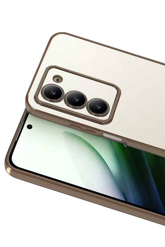 Xiaomi Redmi 15 4G Razer Lensli Silikon Kılıf - Çöl Titanyum 2
