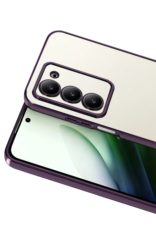 Xiaomi Redmi 15 4G Razer Lensli Silikon Kılıf - Mor 2