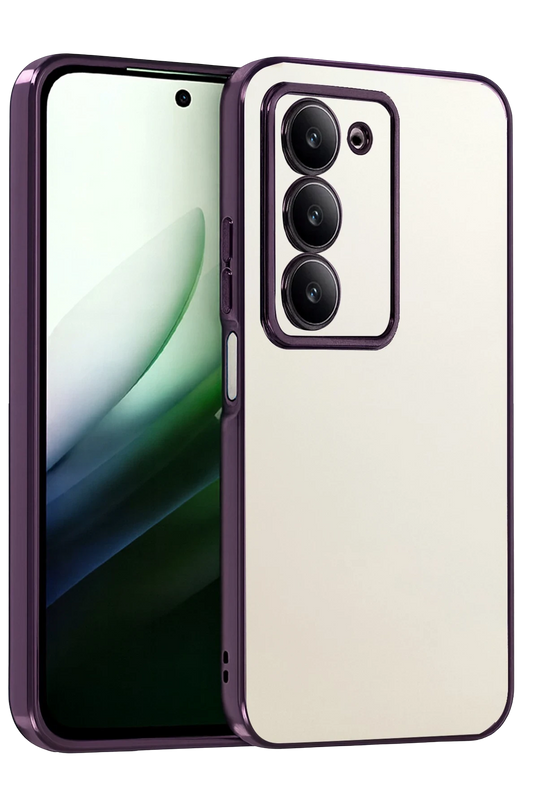 Xiaomi Redmi 15 4G Razer Lensli Silikon Kılıf - Mor