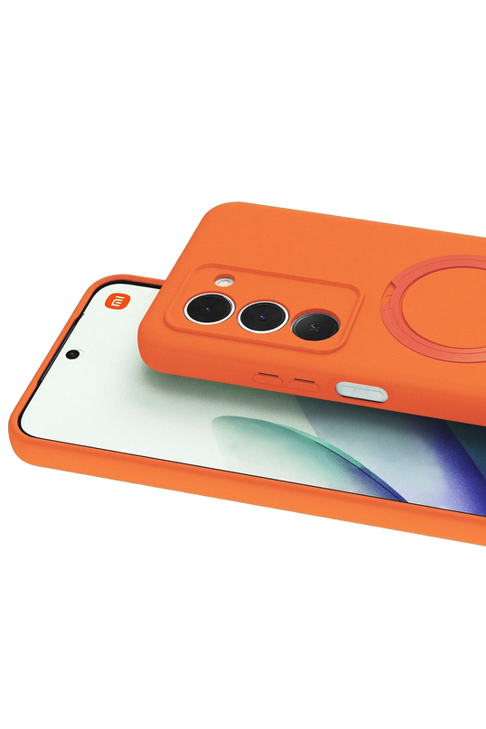 Xiaomi Redmi 15 4G Regal Magsafe Standlı Kapak Kılıf - Turuncu 3