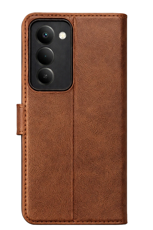 Xiaomi Redmi 15 5G Trend S Plus Kapaklı Kılıf - Taba 2
