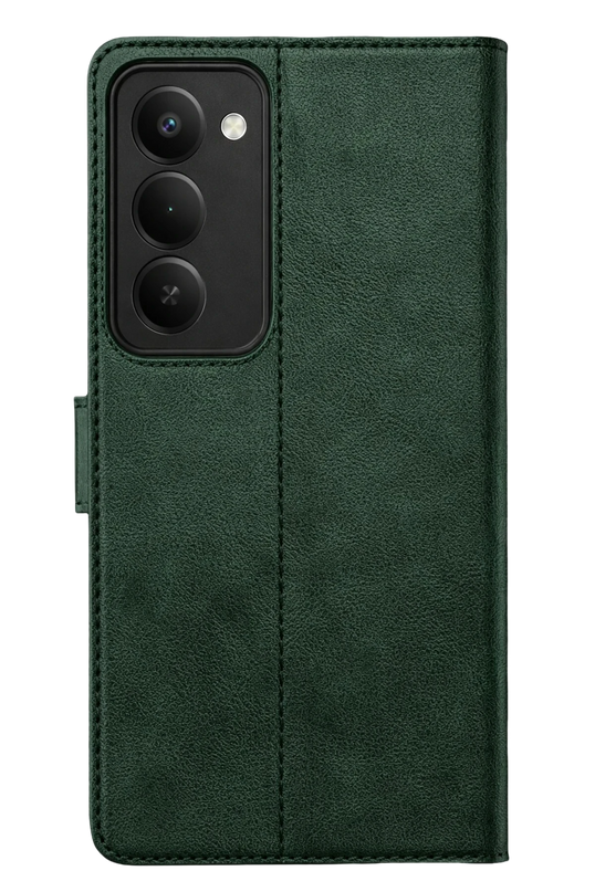 Xiaomi Redmi 15 5G Trend S Plus Kapaklı Kılıf - Yeşil 2