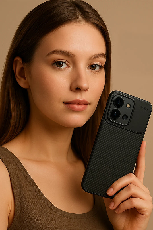 Xiaomi Redmi 15C 4G Auto Focus Karbon Kapak Kılıf - Kahverengi 4