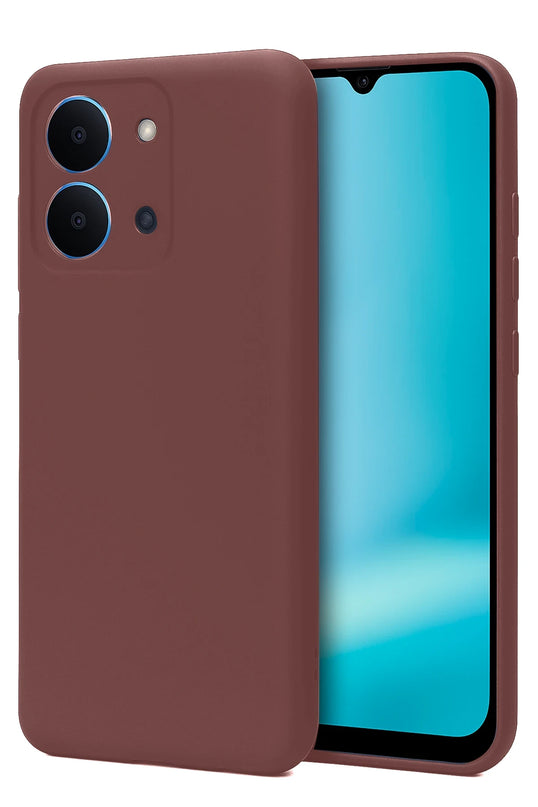 Xiaomi Redmi 15C 4G First Silikon Kılıf - Bordo