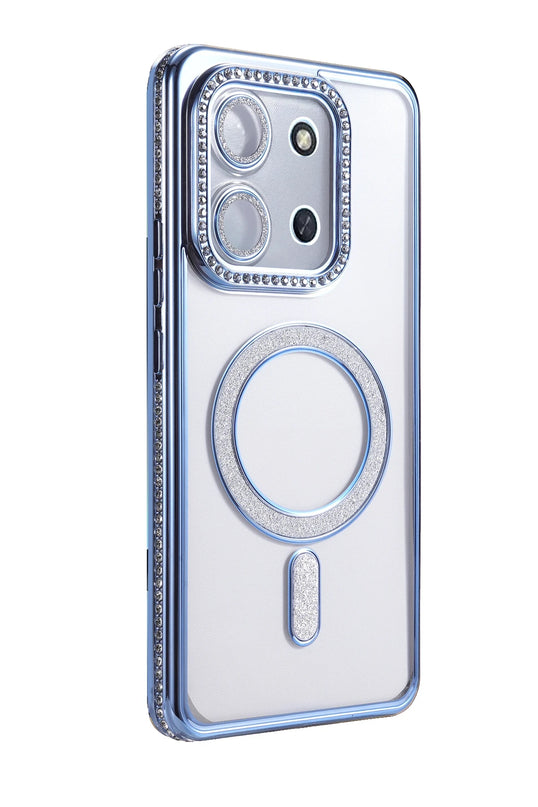 Xiaomi Redmi 15C 4G Joke Simli Magneticsafe Kılıf - Mavi 3