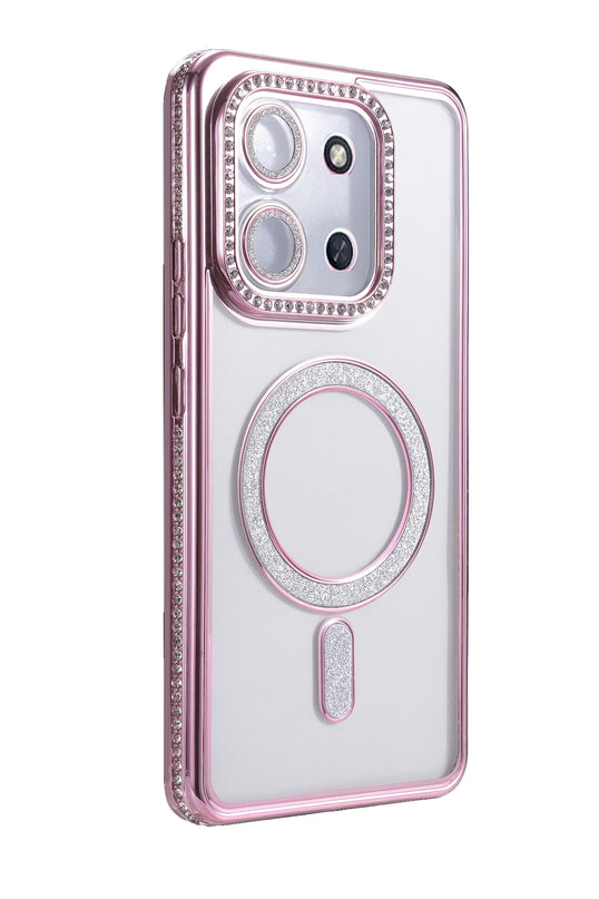 Xiaomi Redmi 15C 4G Joke Simli Magneticsafe Kılıf - Pembe 3