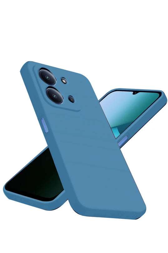 Xiaomi Redmi 15C 4G Nano içi Kadife Silikon Kılıf - Mavi 3