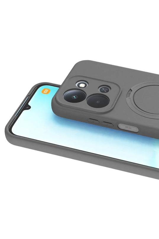Xiaomi Redmi 15C 4G Regal Magsafe Standlı Kapak Kılıf - Titan Gri 3