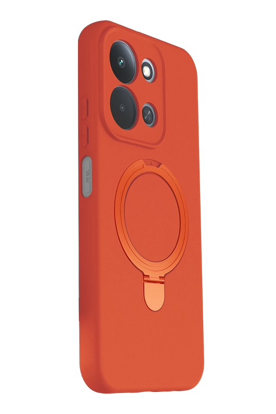 Xiaomi Redmi 15C 4G Regal Magsafe Standlı Kapak Kılıf - Turuncu 3