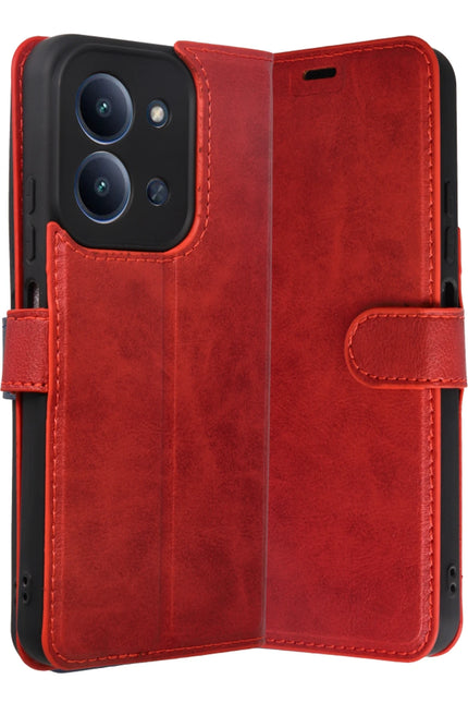 Xiaomi Redmi 15C 4G Trend S Plus Kapaklı Kılıf - Kırmızı