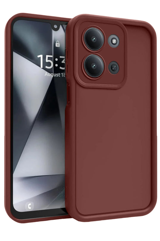Xiaomi Redmi 15C 4G Viera Silikon Kılıf - Bordo