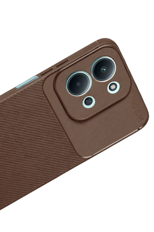 Xiaomi Redmi 15C 5G Auto Focus Karbon Kapak Kılıf - Kahverengi 3