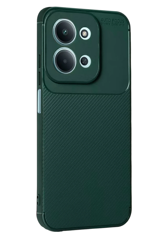 Xiaomi Redmi 15C 5G Auto Focus Karbon Kapak Kılıf - Koyu Yeşil