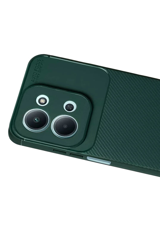 Xiaomi Redmi 15C 5G Auto Focus Karbon Kapak Kılıf - Koyu Yeşil 3