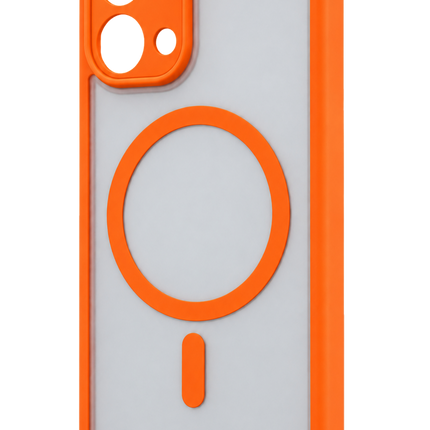 Xiaomi Redmi 15C 5G Loji Magsafe Kapak Kılıf - Turuncu