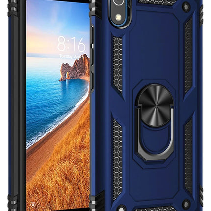Xiaomi Redmi 7A Sofya Yüzüklü Silikon Kapak Kılıf - Lacivert