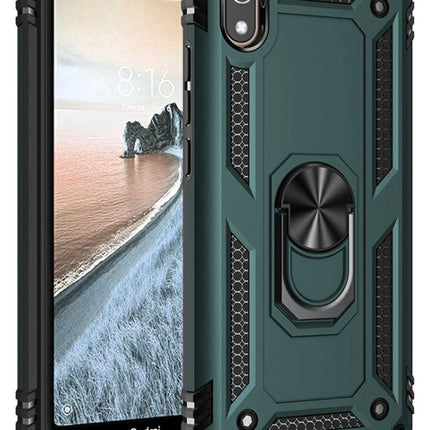 Xiaomi Redmi 7A Sofya Yüzüklü Silikon Kapak Kılıf - Yeşil