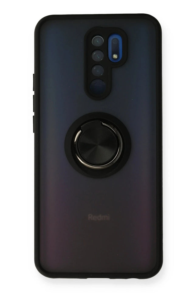 Xiaomi Redmi 9 Montreal Yüzüklü Silikon Kapak Kılıf