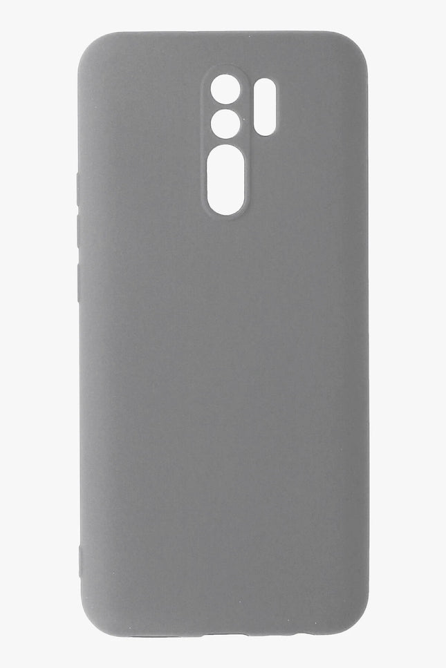 Xiaomi Redmi 9 Nano içi Kadife Silikon Kılıf - Gri