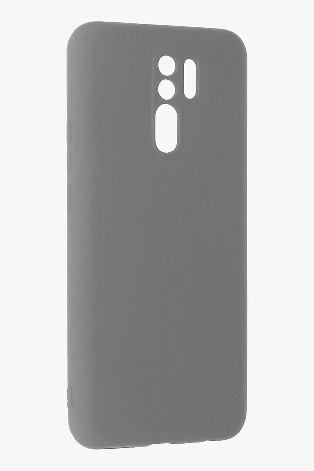 Xiaomi Redmi 9 Nano içi Kadife Silikon Kılıf - Gri 2