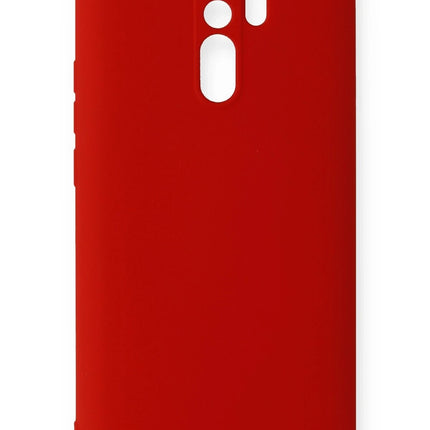 Xiaomi Redmi 9 Nano içi Kadife Silikon Kılıf - Kırmızı