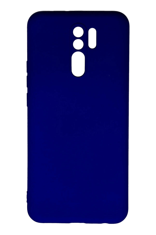 Xiaomi Redmi 9 Nano içi Kadife Silikon Kılıf - Lacivert