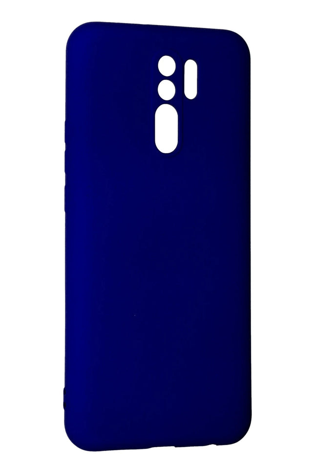 Xiaomi Redmi 9 Nano içi Kadife Silikon Kılıf - Lacivert 2