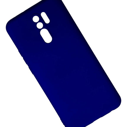 Xiaomi Redmi 9 Nano içi Kadife Silikon Kılıf - Lacivert 3