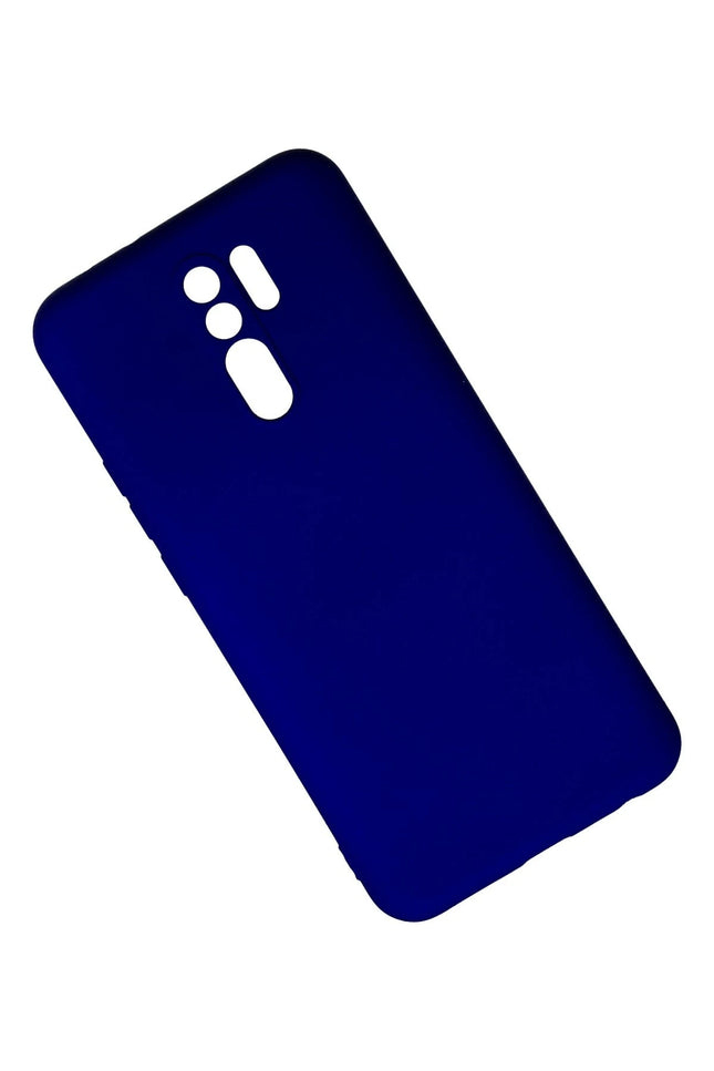 Xiaomi Redmi 9 Nano içi Kadife Silikon Kılıf - Lacivert 3