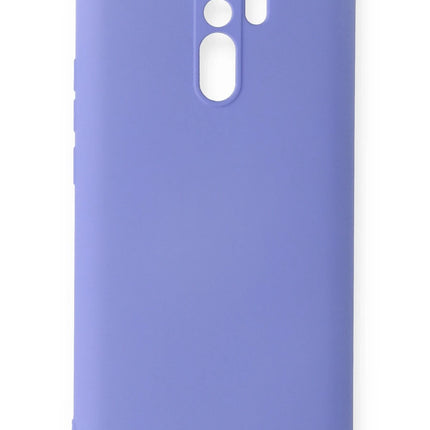 Xiaomi Redmi 9 Nano içi Kadife Silikon Kılıf - Lila