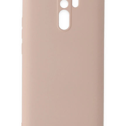 Xiaomi Redmi 9 Nano içi Kadife Silikon Kılıf - Pudra