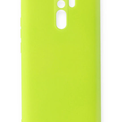 Xiaomi Redmi 9 Nano içi Kadife Silikon Kılıf - Sarı