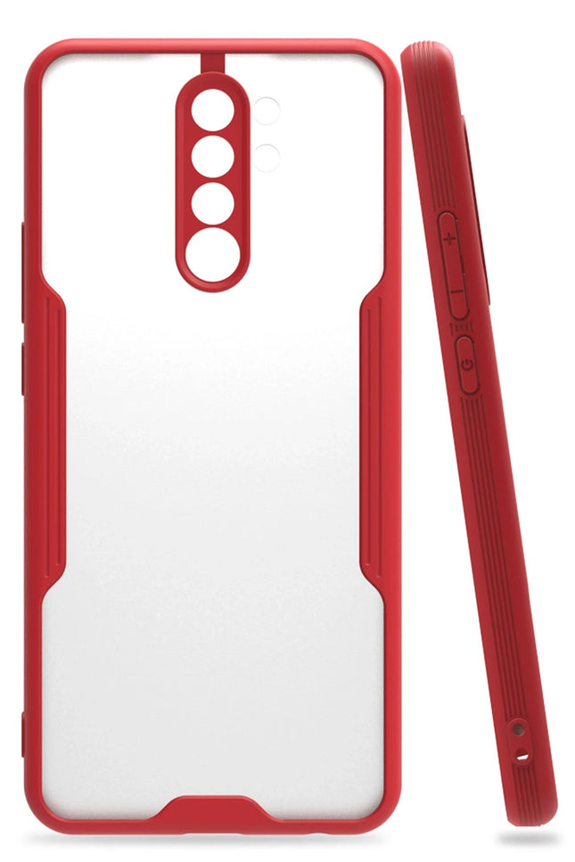 Xiaomi Redmi 9 Platin Silikon Kılıf - Kırmızı