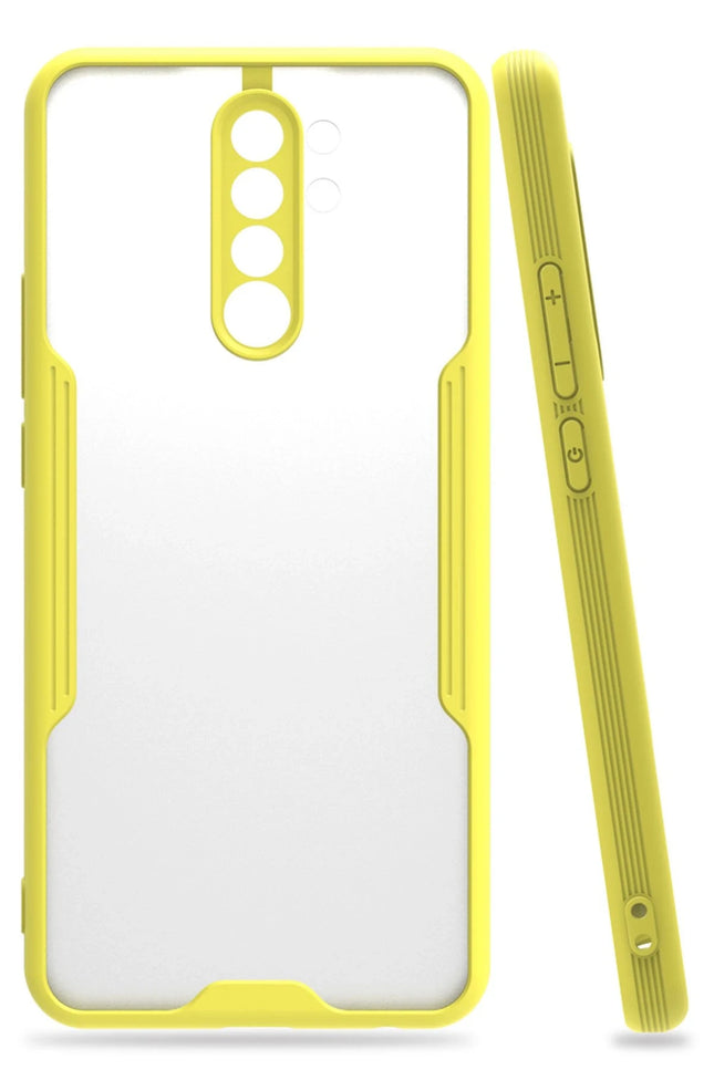 Xiaomi Redmi 9 Platin Silikon Kılıf - Sarı