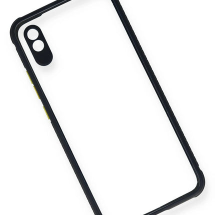 Xiaomi Redmi 9A Miami Şeffaf Silikon Kılıf - Lacivert 3