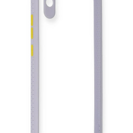 Xiaomi Redmi 9A Miami Şeffaf Silikon Kılıf - Lila