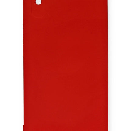 Xiaomi Redmi 9A Nano içi Kadife Silikon Kılıf - Kırmızı