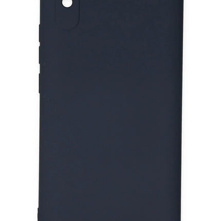 Xiaomi Redmi 9A Nano içi Kadife Silikon Kılıf - Lacivert