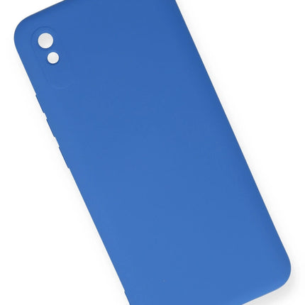 Xiaomi Redmi 9A Nano içi Kadife Silikon Kılıf - Mavi 2