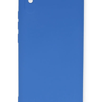 Xiaomi Redmi 9A Nano içi Kadife Silikon Kılıf - Mavi