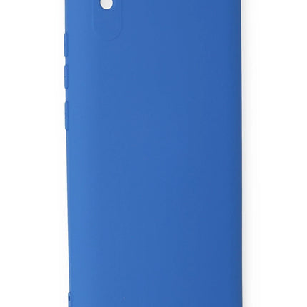 Xiaomi Redmi 9A Nano içi Kadife Silikon Kılıf - Mavi 3
