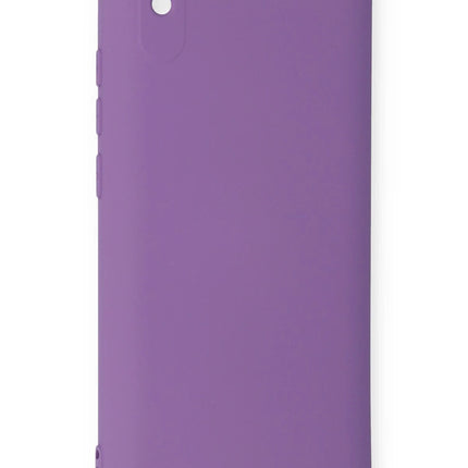 Xiaomi Redmi 9A Nano içi Kadife Silikon Kılıf - Mor 3