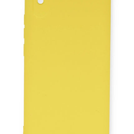Xiaomi Redmi 9A Nano içi Kadife Silikon Kılıf - Sarı